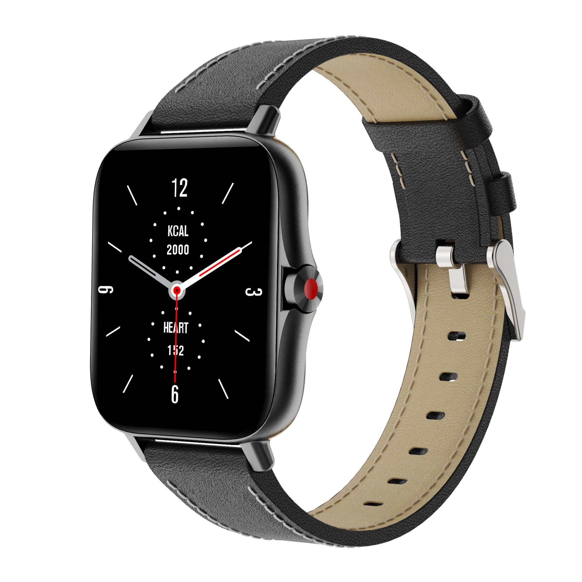 new i18 sports heart rate blood oxygen 1.69 photograph waterproof bluetooth calling business call smart watch bracelet
