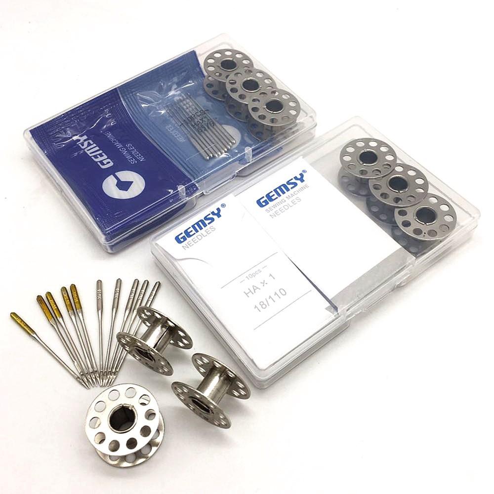 Factory Direct Sales High Quality Sewing Machine Needles Bobbin Core Set Gold and Silver Color More Specifications Domestic Electric Sewing Machine Accessories Sewing Machine Needles