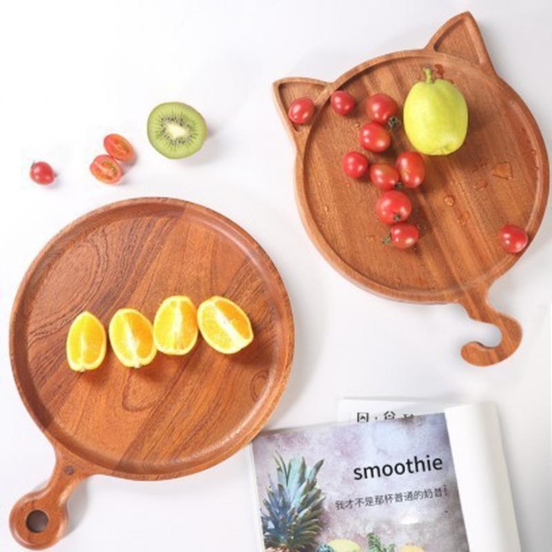 pizza plate whole wood fruit tray nordic style bread board wooden cutting board chopping board baking tool wooden tray