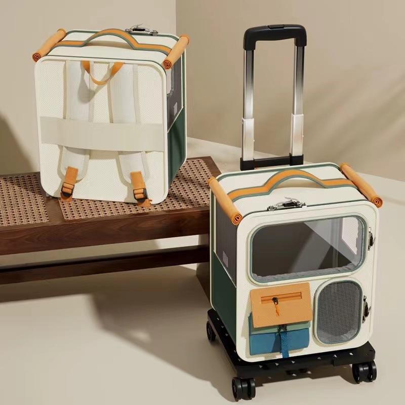 bag outdoor portable  backpack pet trolley bag backpack car artifact dog large capacity luggage