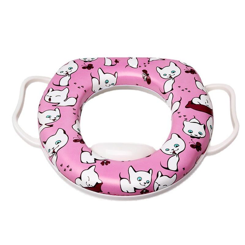 children toilet seat cover sponge cartoon baby closestool cushion toilet seat mat with armrest baby products toilet rack