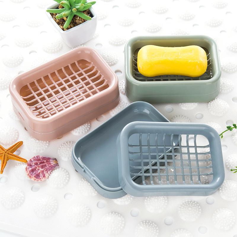 2266 creative bathroom double-layer drain soap box toilet handmade soap holder soap box nordic soap box soap holder