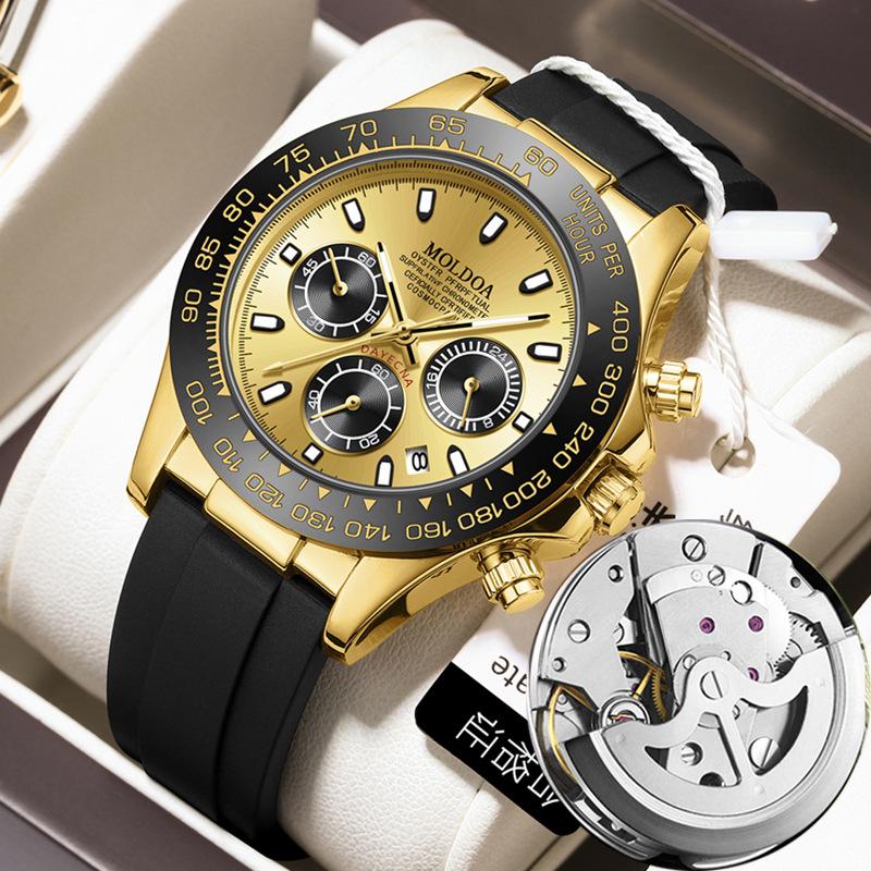 daytona jindi shawn yue hollow fake mechanical watch men's calendar waterproof watch tiktok kuaishou one piece dropshipping