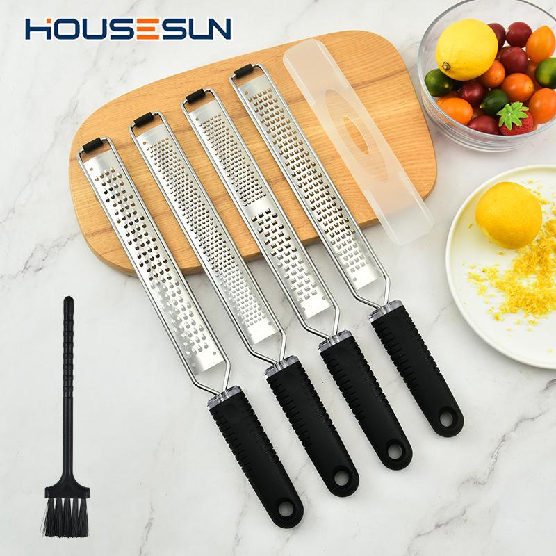 Stainless Steel Cheese Grater Cheese Grater Long Lemon Peeler Chocolate Planing Machine Kitchen Gadgets Wholesale