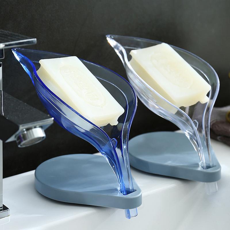 Punch-Free Leaf Fat Soap Box Bathroom Ideas Suction Soap Box Soap Box Drain Storage Soap Box Holder Leaves Laundry Soap Box Soap Box