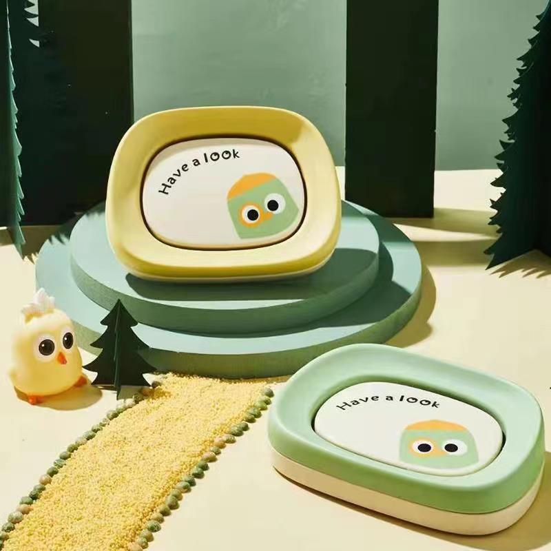 dr. amy soap dish with lid household portable bathroom draining personality new student dormitory soap box