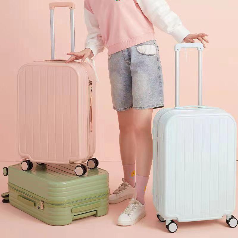 korean style luggage women's ins trolley case fresh student suitcase with combination lock suitcase strong and durable men's leather suitcase