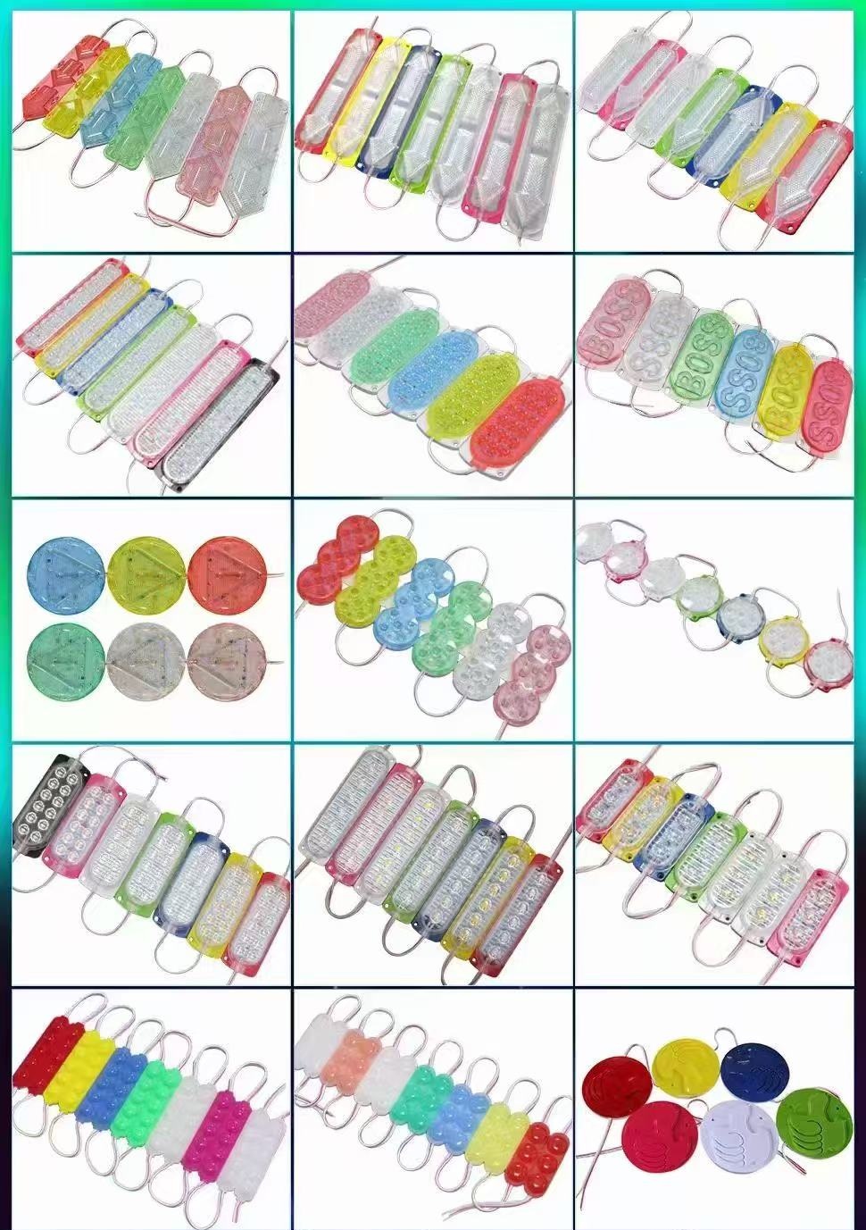 Motorcycle LED flashing light, taillight, 12V arrow decorative light, color light, new module, brake light, chassis light pic 1