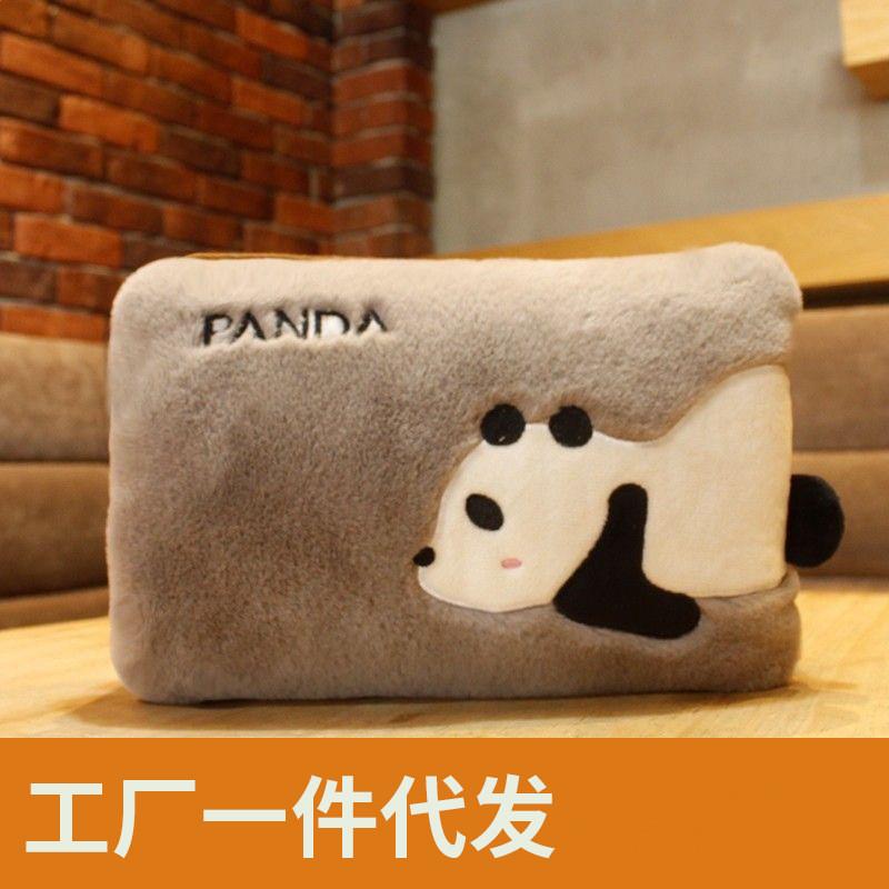national standard explosion-proof cartoon rechargeable hot-water bag heating pad electric heater hand warmer skin-friendly fluff electric hot water bag