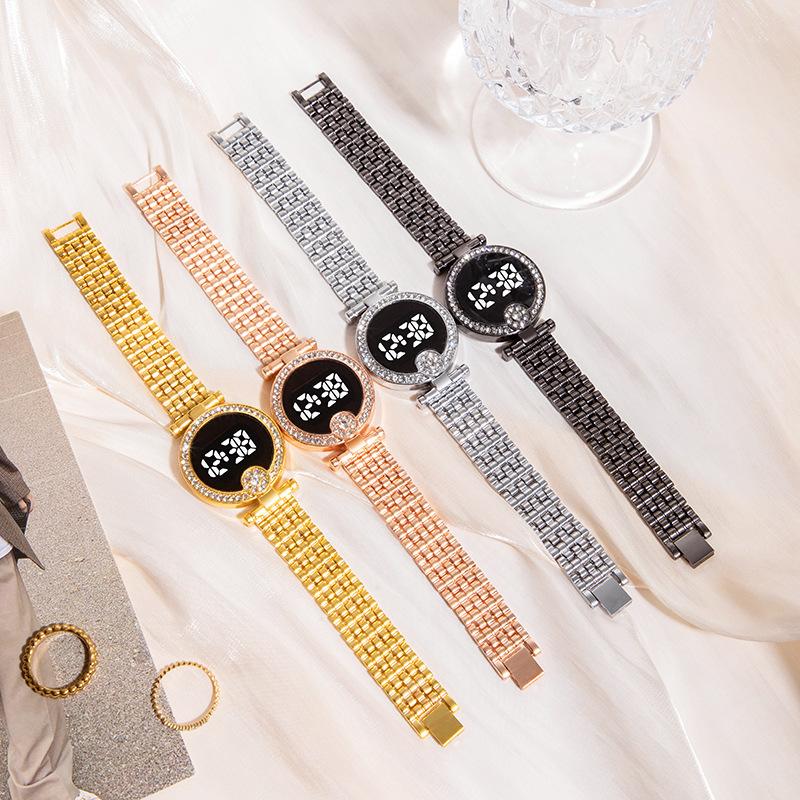 Foreign Trade Hot Selling Casual Fashion Brick Women's LED Watch Simple Temperament Quartz Watch Women's Watches Watch