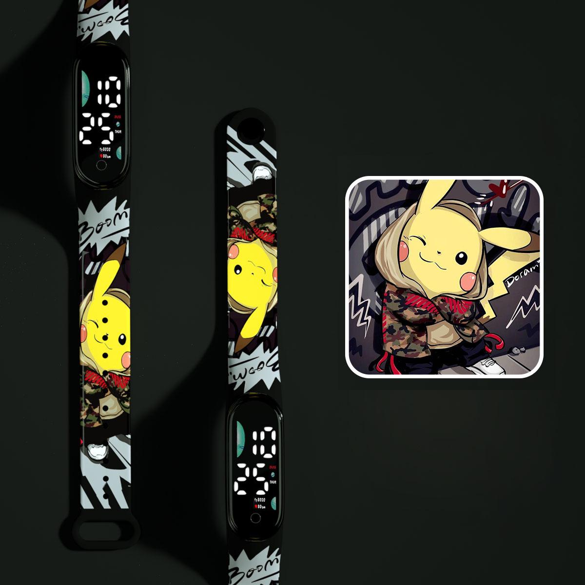 new foreign trade cross-border personality cool cartoon printing waterproof led electronic watch creative touch waterproof student watch