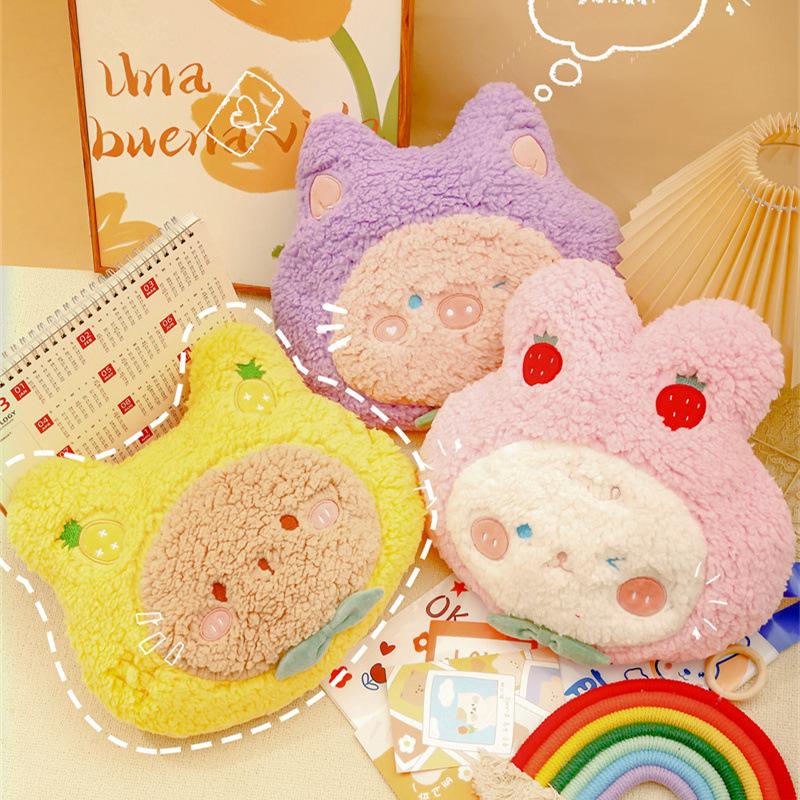 hot water bag charging explosion-proof hot-water bag girl 2023 new plush cute hand warmer hand warmer electric warmer