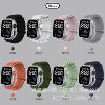 new led electronic watch p8 champagne silver ocean with trend digital sports student children led electronic watch
