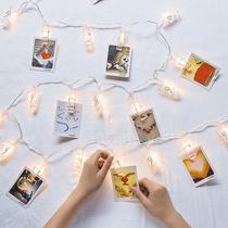 cross-border photo clip lighting chain led creative photo wall decorative light christmas lights usb battery lighting chain
