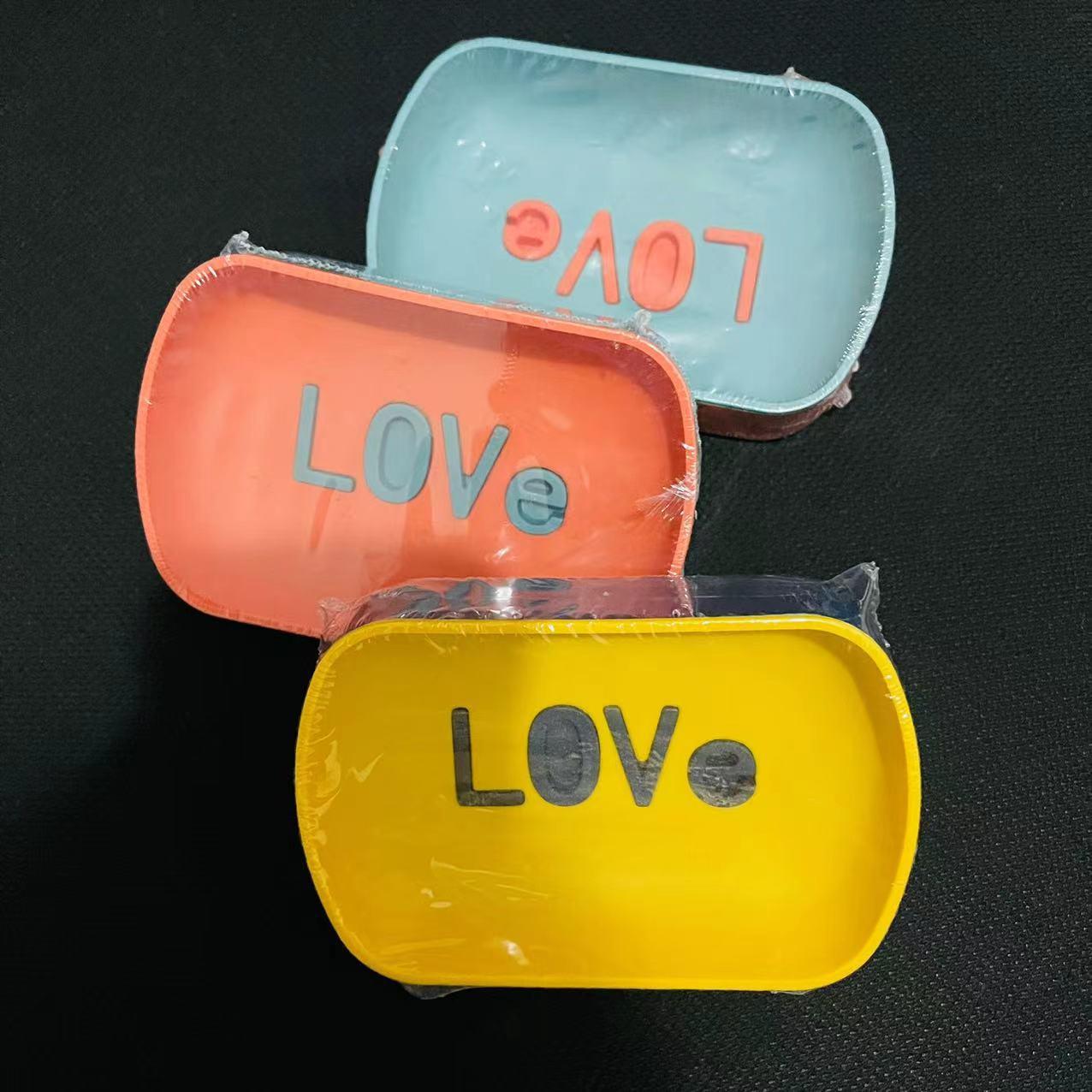 6805 soap box english soap box soap dish drain soap box soap box household storage rack 2 layers soap box bathroom 2 yuan