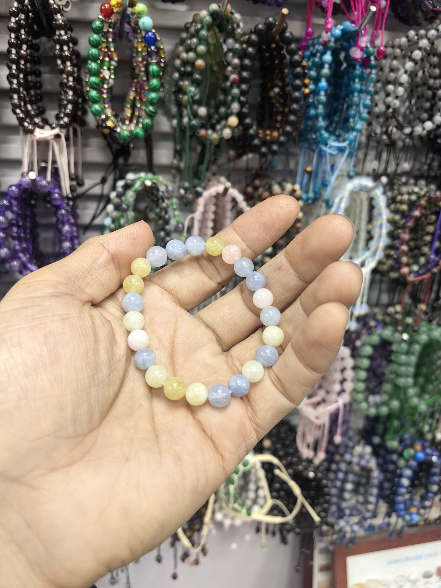 石头手链 支持来样定做 时尚潮流搭配 手串饰品手链