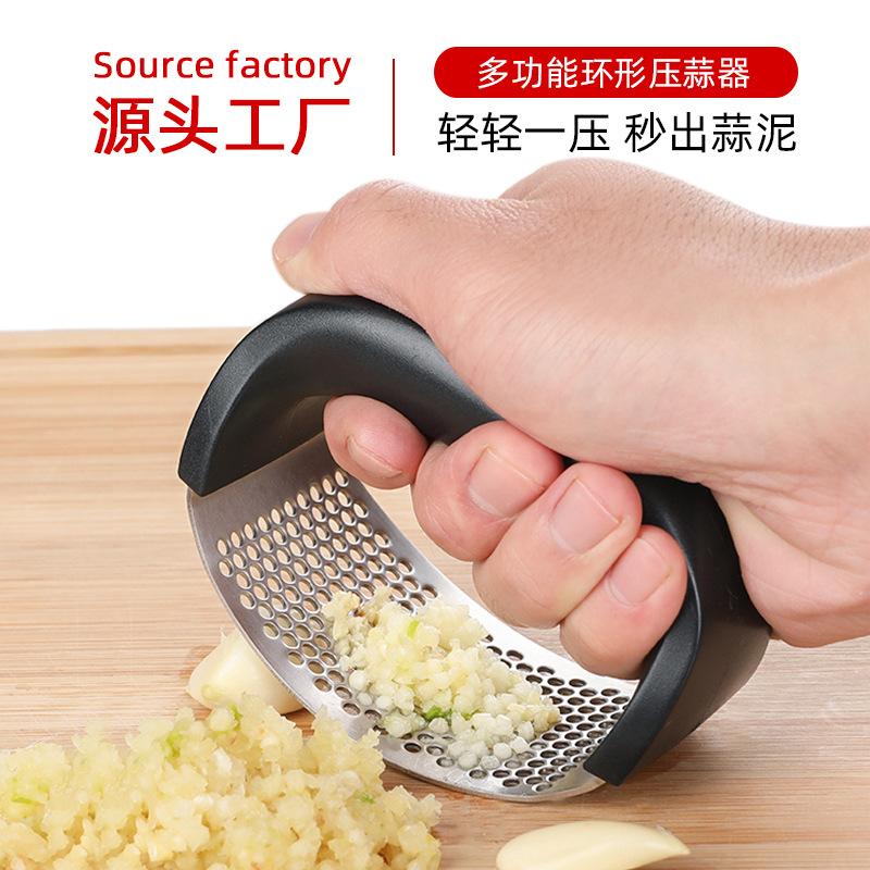 garlic press household garlic peeler garlic clamp manual garlic press stainless steel garlic press kitchen tools