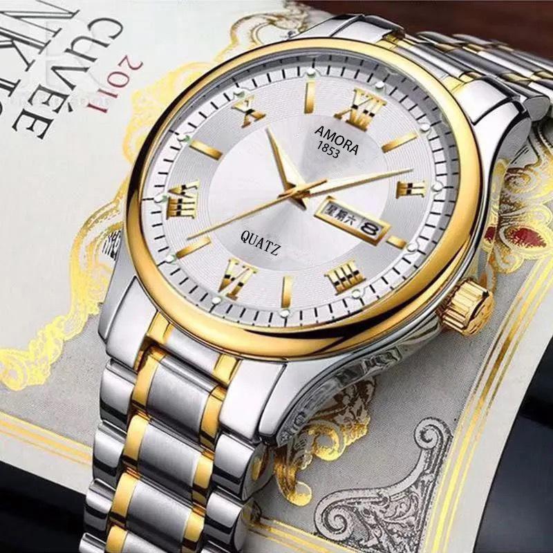 generation in stock non-mechanical automatic movement watch men's calendar casual fashion korean style luminous waterproof quartz watch