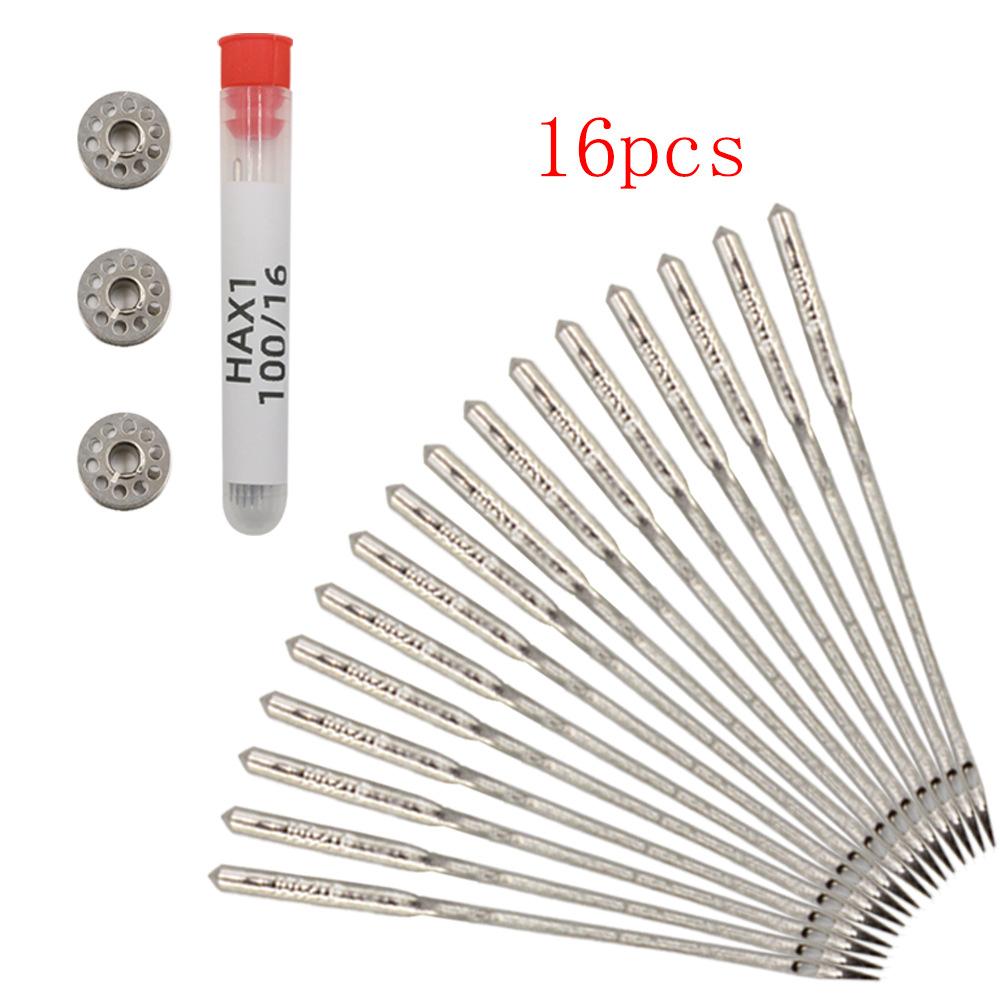 cross-border sewing machine needle suit 16 pieces 100/16 household old pedal sewing machine needle machine flat sewing machine needles accessories