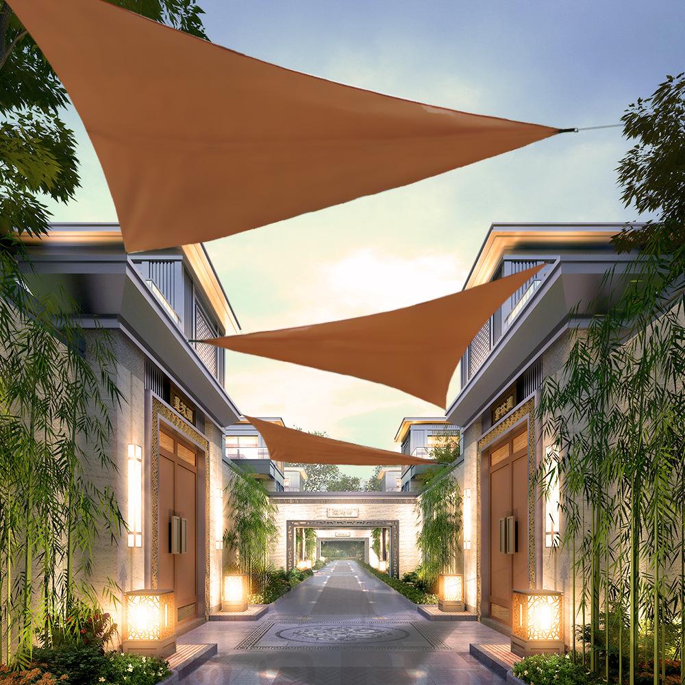 outdoor sunshade triangle canopy 3 m sun protection canopy sunshade canvas folding sunshade landscape canopy