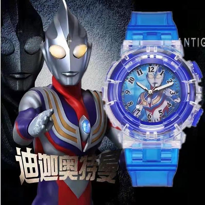 ultraman watch children's watch cartoon selodiga oubu galaxy watch primary school student drop-resistant men's electronic watch