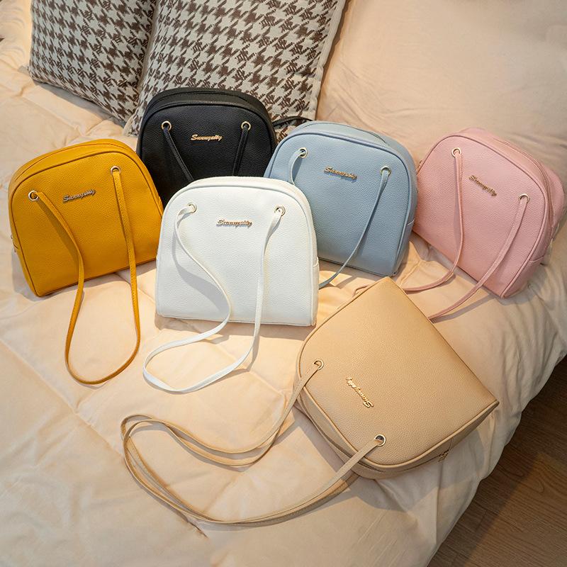 large capacity women's shoulder bag 2024ladies bag clear sweet women's foreign trade bags korean style all-match messenger bag