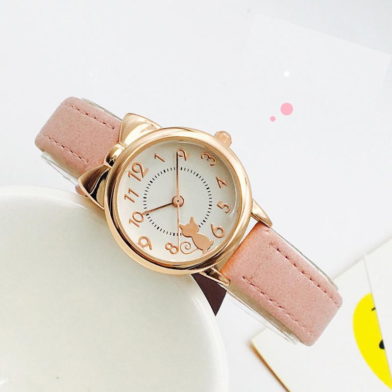 children's watch girls' waterproof primary school girls korean style simple cute girls electronic quartz watch