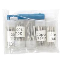 More than 100 Pieces Model Sewing Machine Needles with Storage Container + Blue Needle-Threader Set Household Sewing Machine Needles Combination Wholesale