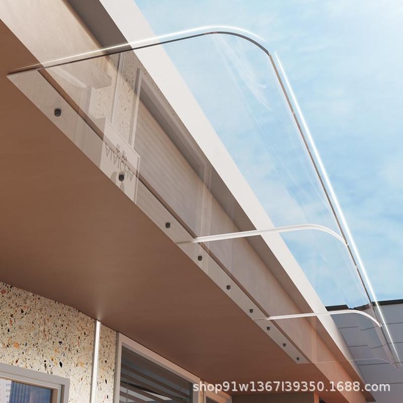 invisible canopy without bracket window eaves balcony household transparent mute canopy endurance plate sunshine plate rain cover