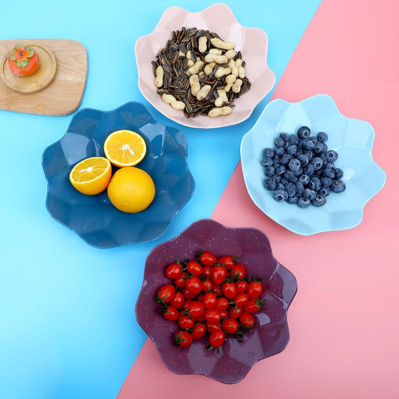 creative european fruit plate home living room plastic tray office candy snack melon seeds nut plate dried fruit tray