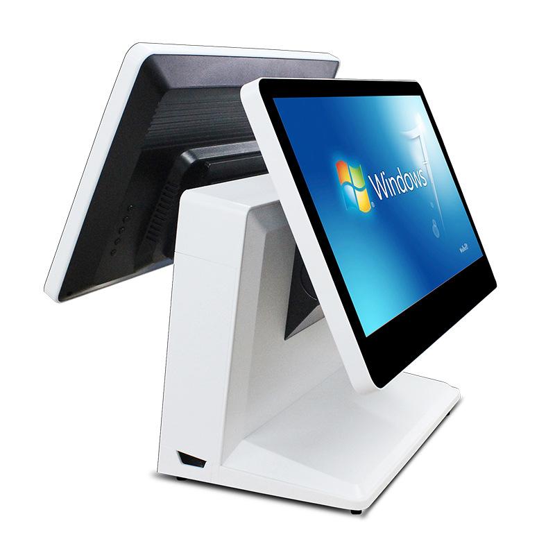 15.6-inch dual screen capacitive touch screen cash register dining snack electric touch screen cash register capacitive touch screen cash register