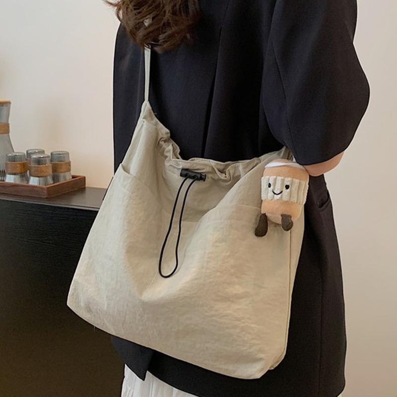 casual big bag women's 2024 new fashion cloth bag shoulder bag large capacity totes class commuter messenger bag