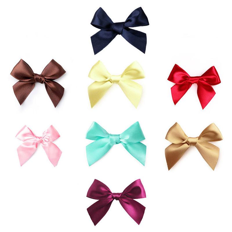 in stock wholesale small bowknot polyster ribbon hand knotted gift packaging ribbon small flower ribbon bow wholesale
