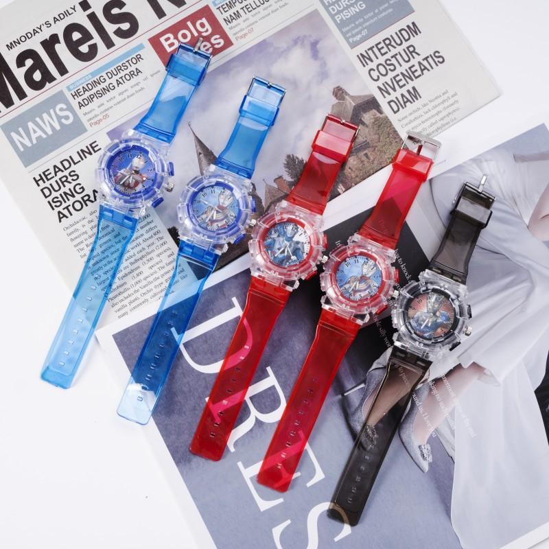Led Luminous Electronic Watch Children's Watch Cartoon Animation Primary School Student Watch Luminous Electronic Watch Men's Watch