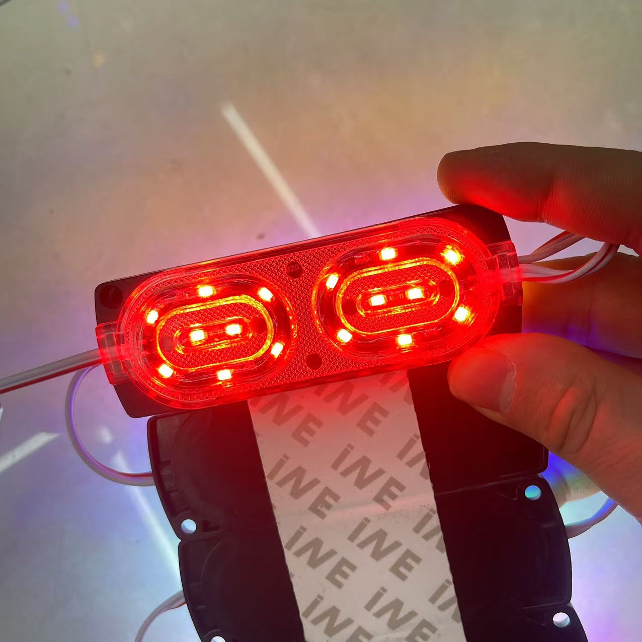 Motorcycle LED flashing lights, taillights, 12V decorative lights, colored lights, new module, brake lights, chassis lights Specification image