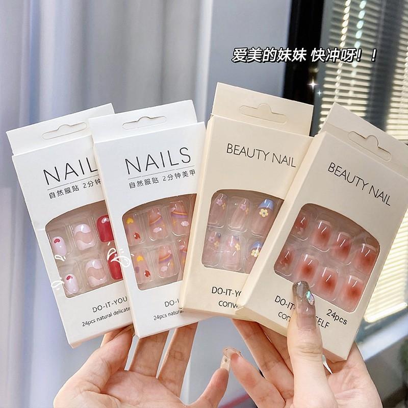 french pure want to wear nail jelly glue nail stickers removable glue practice finished product nail tip wholesale free shipping