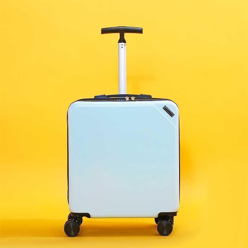 luggage lightweight suitcase universal wheel aluminium frame luggage female male small 18 boarding password leather suitcase hongzhi