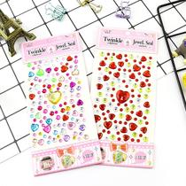 new starry phone acrylic decorative stickers diy making casual car stickers color diamond flash diamond jewelry love