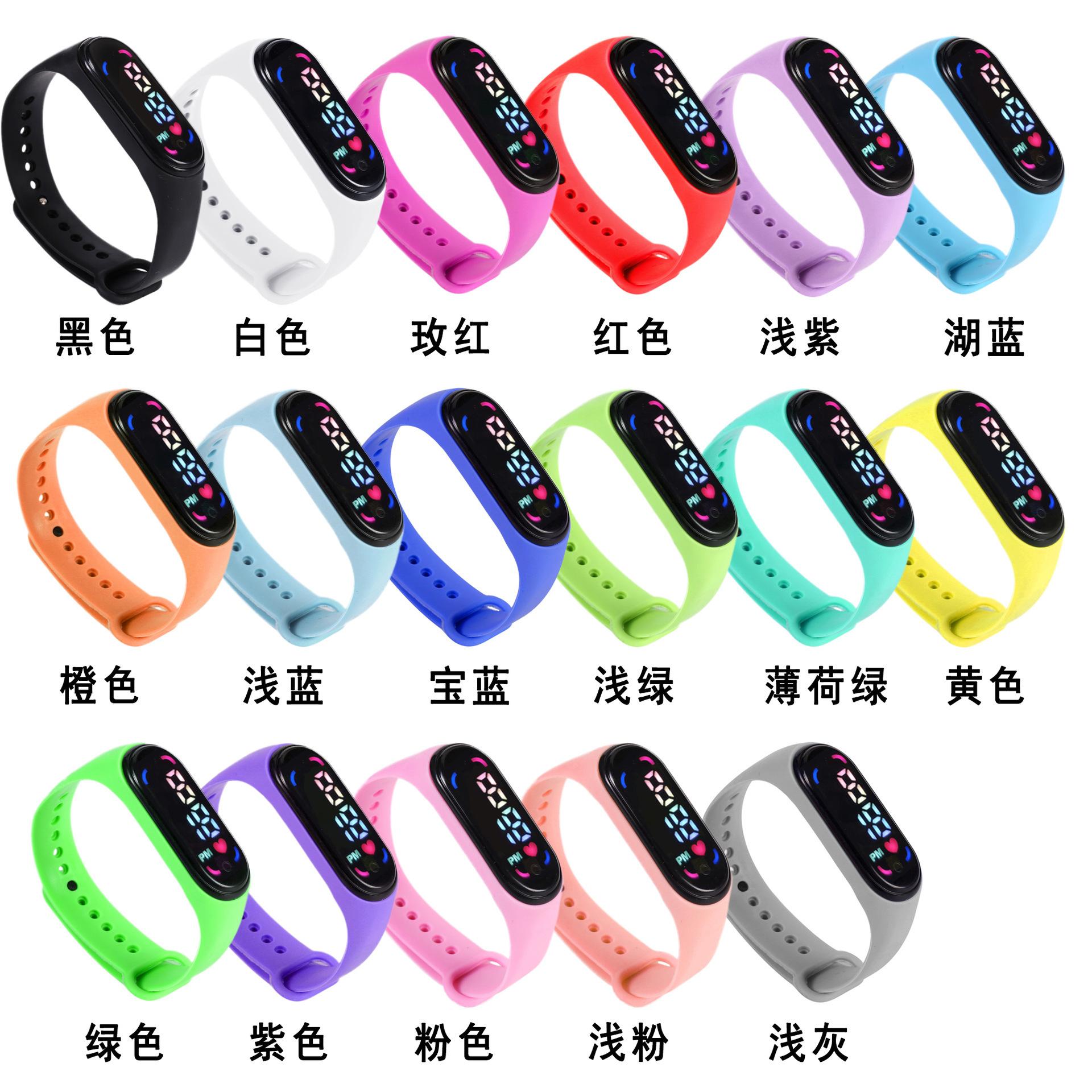 in stock m7 touch electronic watch led watch children cartoon waterproof bracelet watch student sports gift watch