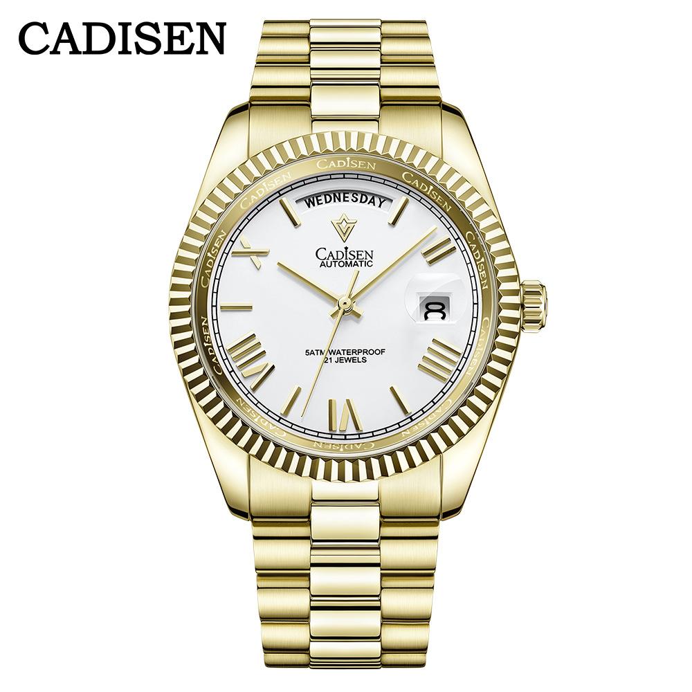 Cadisen Cadisson 8185 Watch Log-Type Men's Automatic Mechanical Watch Sapphire Gss Waterproof Watch