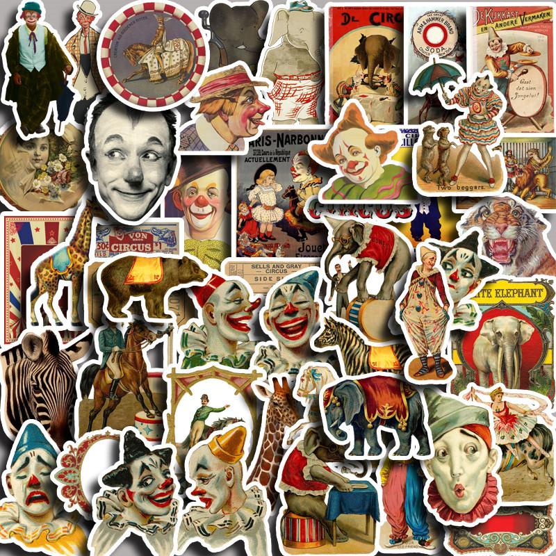 Retro Circus 50 Luggage Phone Case Tablet Computer Waterproof Decorative Stiers