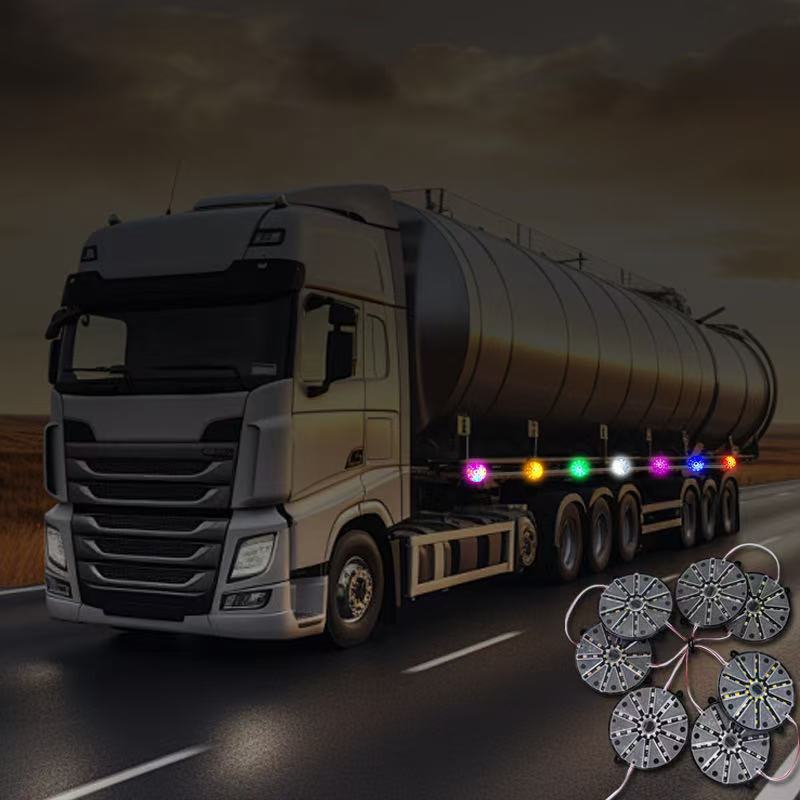 New motorcycle LED lights, colored lights, round smoke lights, 12V decorative lights, taillights, export version pic 8
