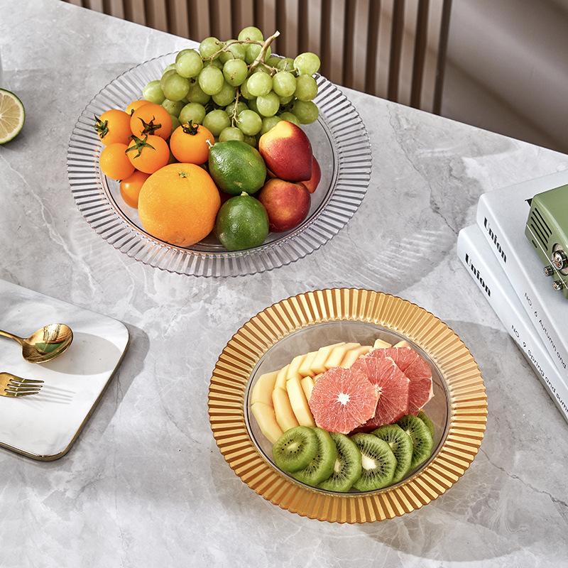 Pet Transparent Plastic Fruit Tray Thickened Tea Tray Commercial Household Multi-Function Spray Paint Tray Lid Spray Paint