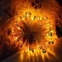 Halloween Lighting Chain Decorative Lights Series Products Battery Box Led Pumpkin Lighting Chain Ghost Bat Christmas Lights