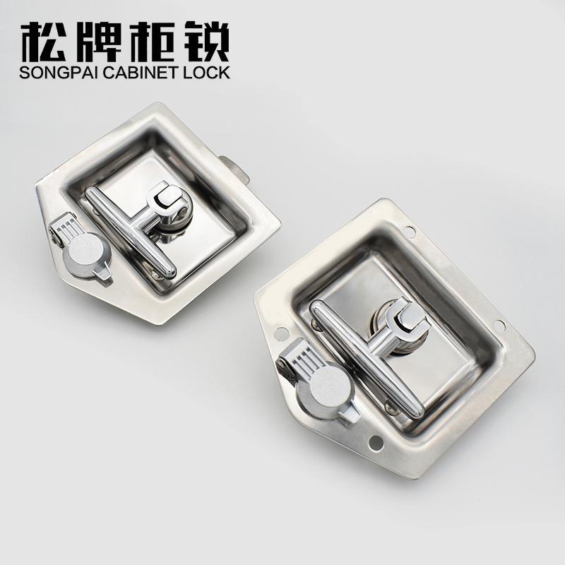 Songpai Cabinet Lock Ms857 Stainless Steel Panel Lock Engineering Mechanical Door Lock Electric Cabinet Chassis Cabinet Door Lock Rv Trailer
