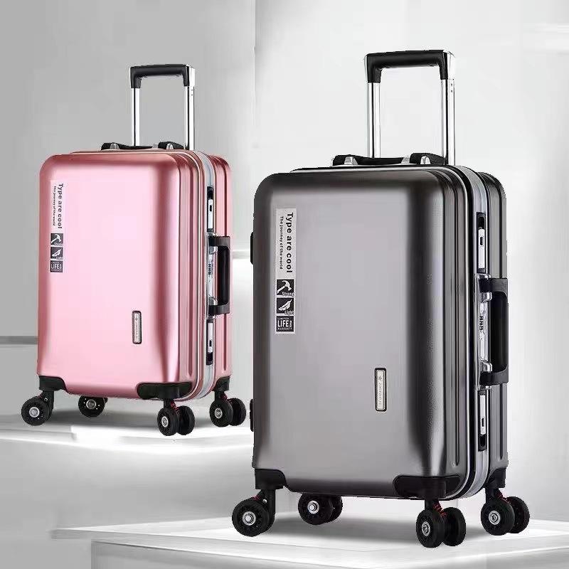 luggage trolley case durable zipper men's aluminum frame suitcase female student business scratch-resistant wear-resistant password suitcase