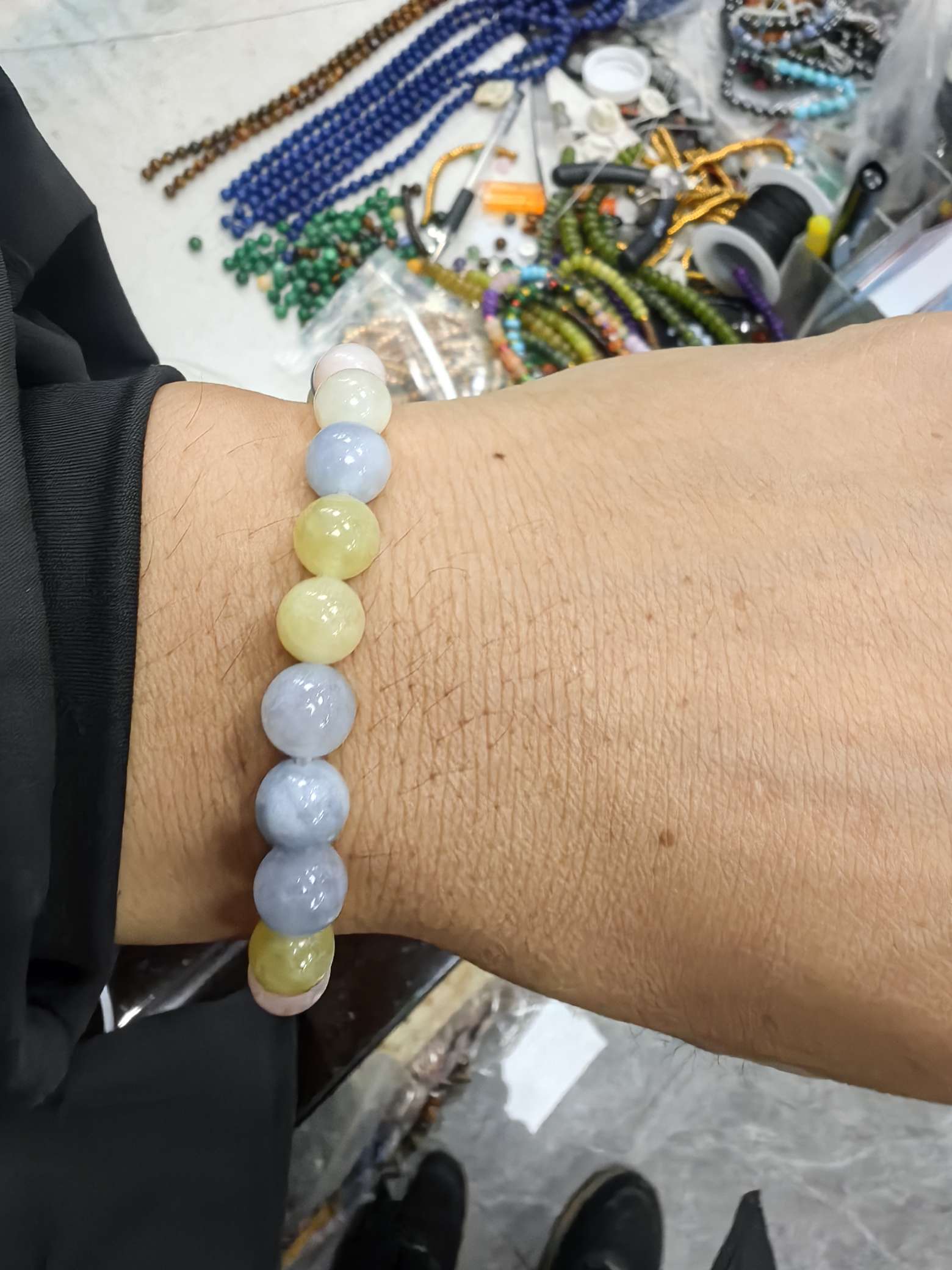 石头手链 支持来样定做 时尚潮流搭配 手串饰品手链详情图3