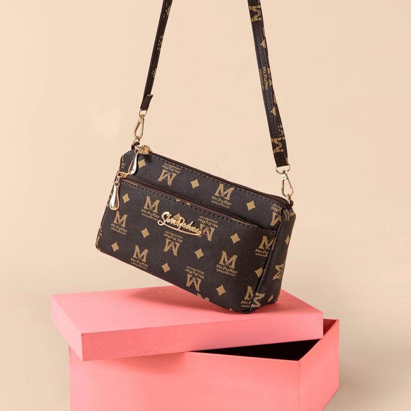 cross-border 2024 autumn summer new women's cross-body bag middle-aged women's fashion retro shoulder bag old pattern women's bag bags