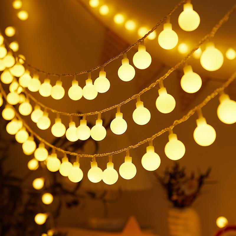led colored lamp lighting chain string stall lighting lighting chain small light camping lantern star lights christmas lights decorative lights battery usb