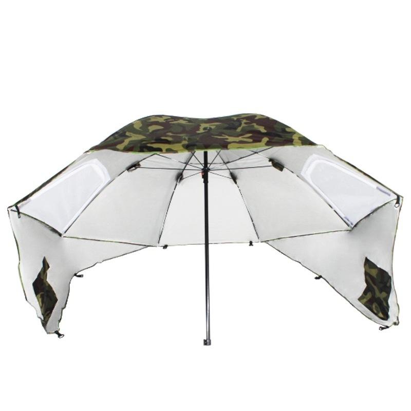 fishing umbrella outdoor beach umbrella uv protection advertising umbrella portable camping team canopy outdoor ear big round umbrella